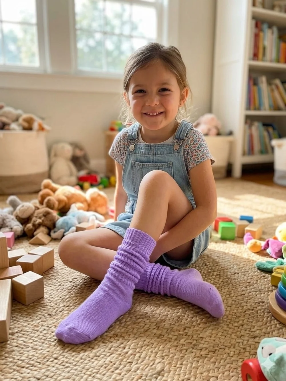 Girls Slouchy Socks- Asst. Colors And Sizes
